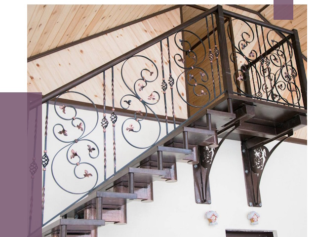 Кованые лестницы в Керчи от 79654 руб. под ключ