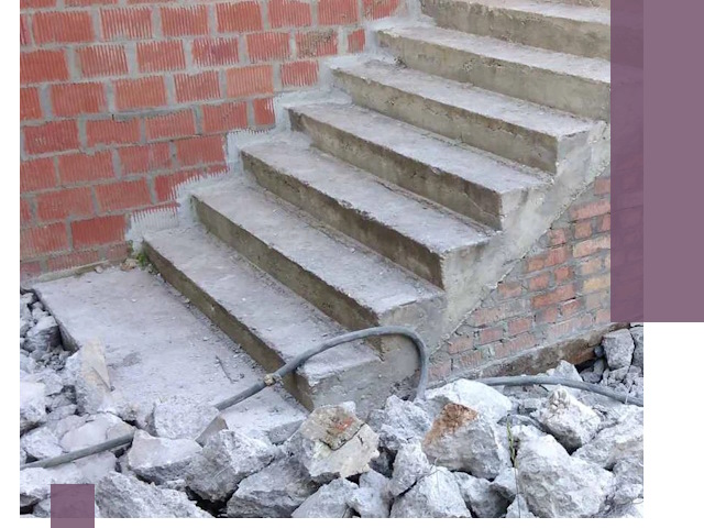 Демонтаж бетонных лестниц в Керчи: быстро и безопасно