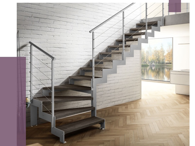 Г-образные лестницы под ключ в Керчи от 37019 руб. | ПРОЛЁТ-Крч