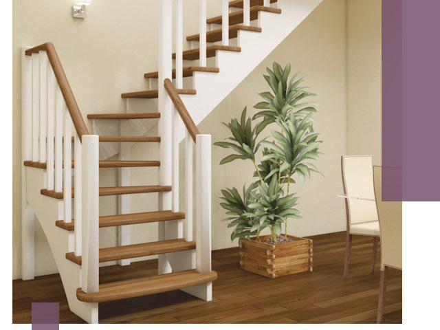 Г-образные лестницы под ключ в Керчи — изготовление и монтаж