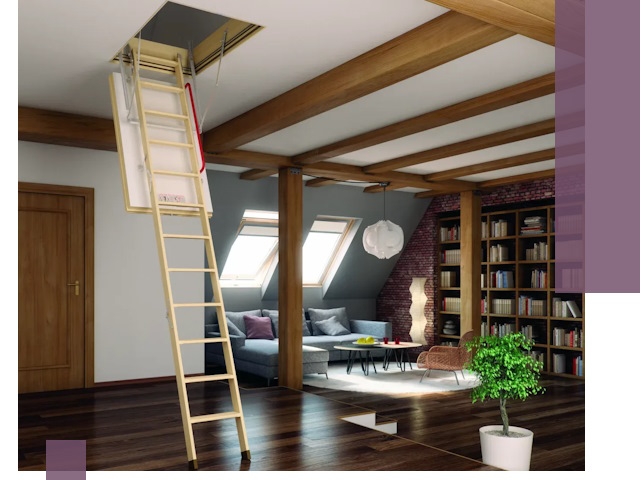 Чердачные лестницы под ключ в Керчи: изготовление и монтаж