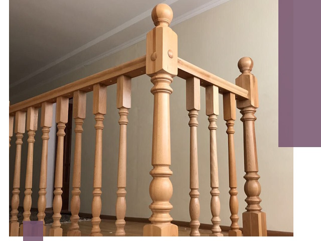 Деревянные перила на заказ в Керчи: монтаж и изготовление