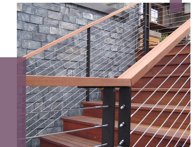 Тросовые перила под ключ в Керчи от 7761 руб. 