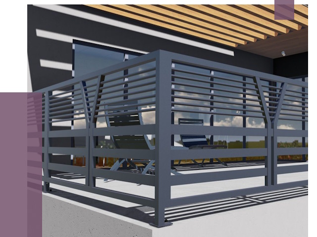 Изготовление балконных ограждений в Керчи от 10723 руб. | ПРОЛЁТ-Крч