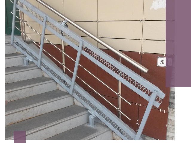 Изготовление откидных пандусов под ключ в Керчи