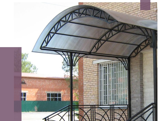 Металлические навесы и козырьки в Керчи от 12765 руб.