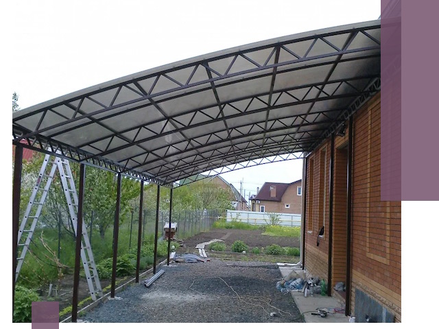 Профессиональный монтаж навесов под ключ в Керчи