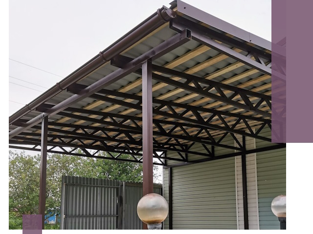 Навесы под ключ в Керчи: изготовление, монтаж и гарантия