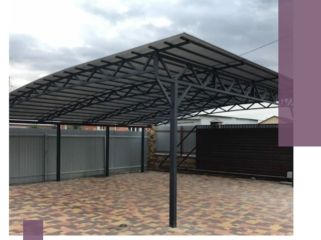 Недорогие навесы под ключ в Керчи — изготовление и монтаж