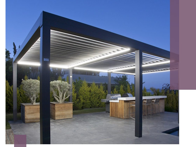 Навесы отдельно стоящие под ключ в Керчи из металла и поликарбоната