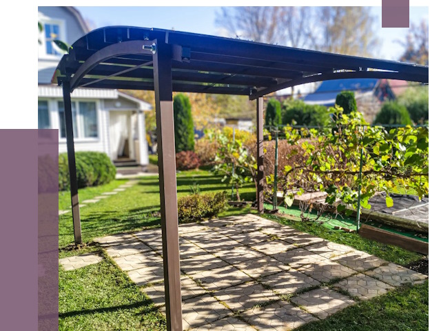 Навесы для дачи в Керчи от 12714 руб. под ключ — ПРОЛЁТ-Крч