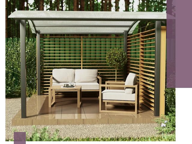 Навесы для дачи в Керчи: изготовление, монтаж и демонтаж