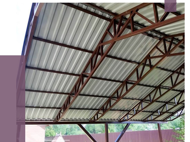 Навесы из профнастила в Керчи от 7353 руб. | ПРОЛЁТ-Крч