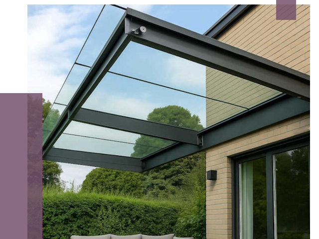 Стеклянные навесы и козырьки в Керчи от 12254 руб.