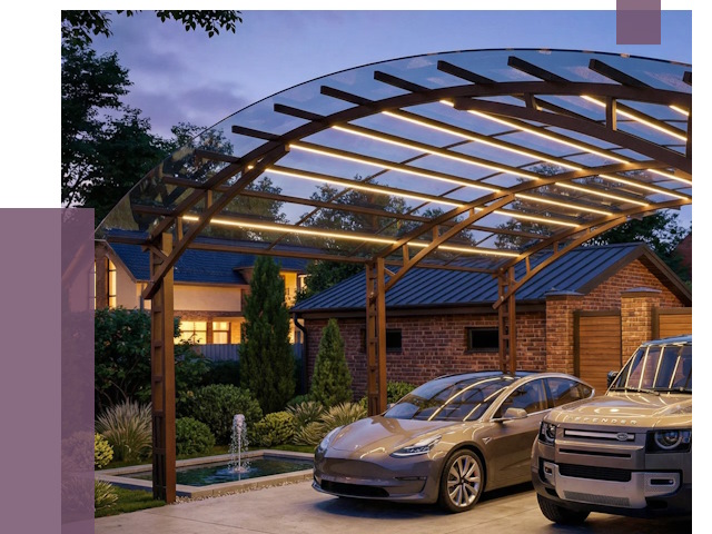 Металлические навесы в Керчи от 12663 руб. под ключ — ПРОЛЁТ-Крч