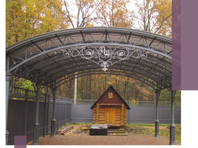 Кованые навесы премиум-класса под заказ в Керчи