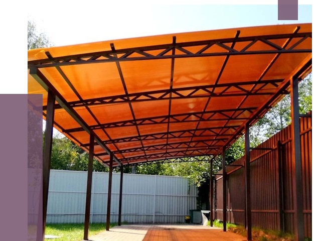 Односкатные навесы под ключ в Керчи от 13122 руб. 