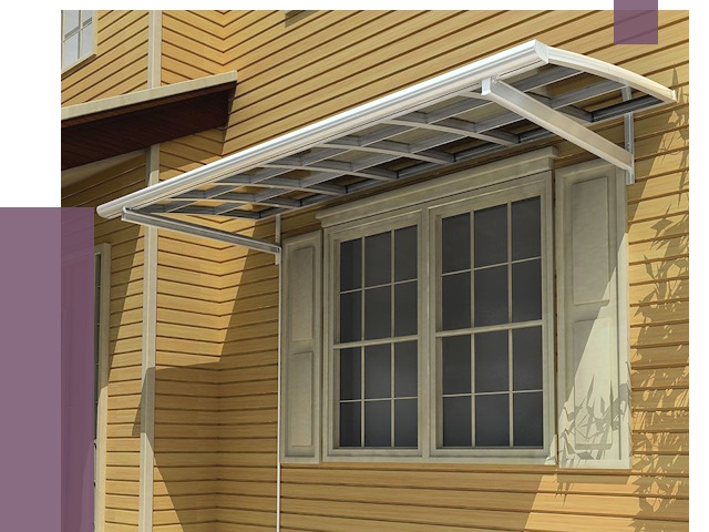 Козырьки над окнами в Керчи от 7608 руб. — монтаж, покупки | ПРОЛЁТ-Крч