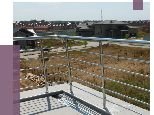 Парапеты из нержавеющей стали в Керчи от 7965 руб. за м² | ПРОЛЁТ-Крч