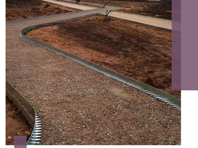 Металлические бордюры под ключ в Керчи — изготовление и монтаж