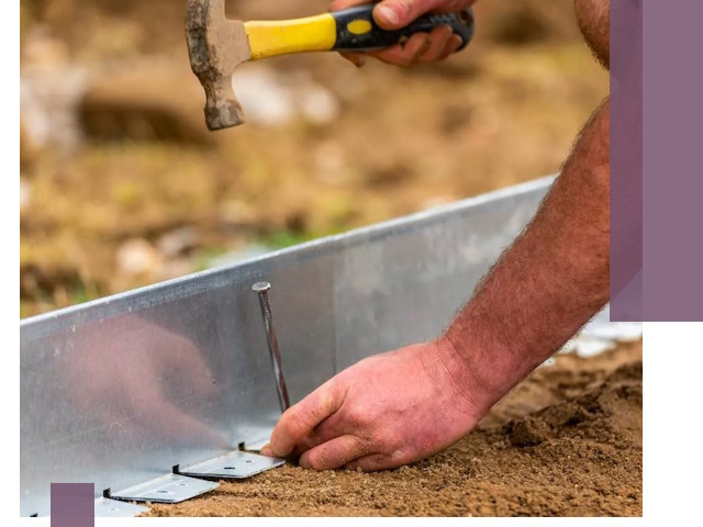 Монтаж металлических бордюров в Керчи быстро и качественно