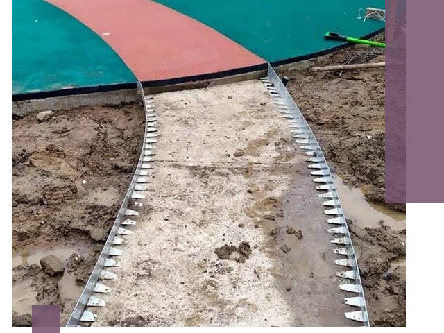 Металлические бордюры для дорожек в Керчи — монтаж и изготовление