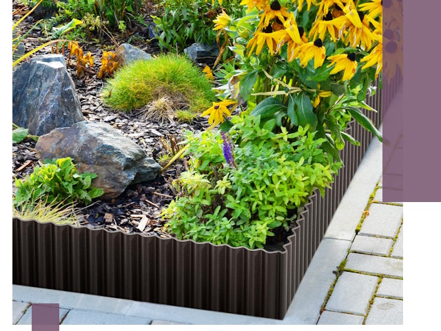 Металлические бордюры для клумб в Керчи — производство и монтаж